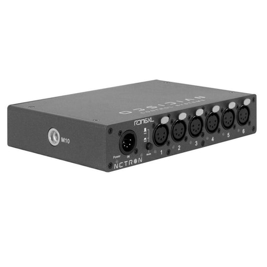 Splitter NETRON OBSIDIAN RDM6XL (5 PINS) splitter dmx rdm bajoconsumo