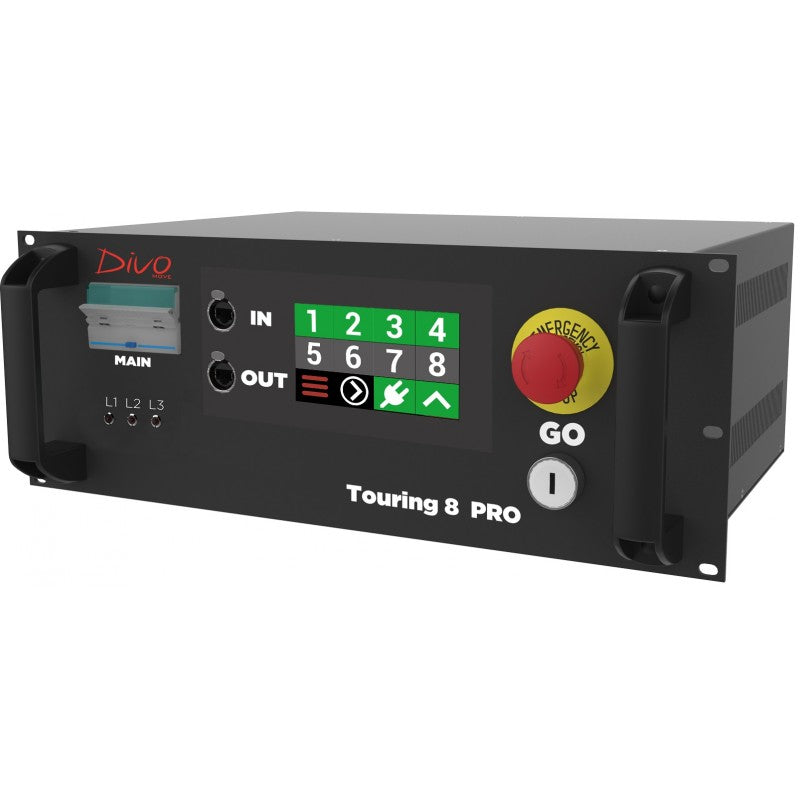 DIVO Touring Pro 8 CEE - Controlador de Motor de 8 Canales control de motores de estructuras bajoconsumo