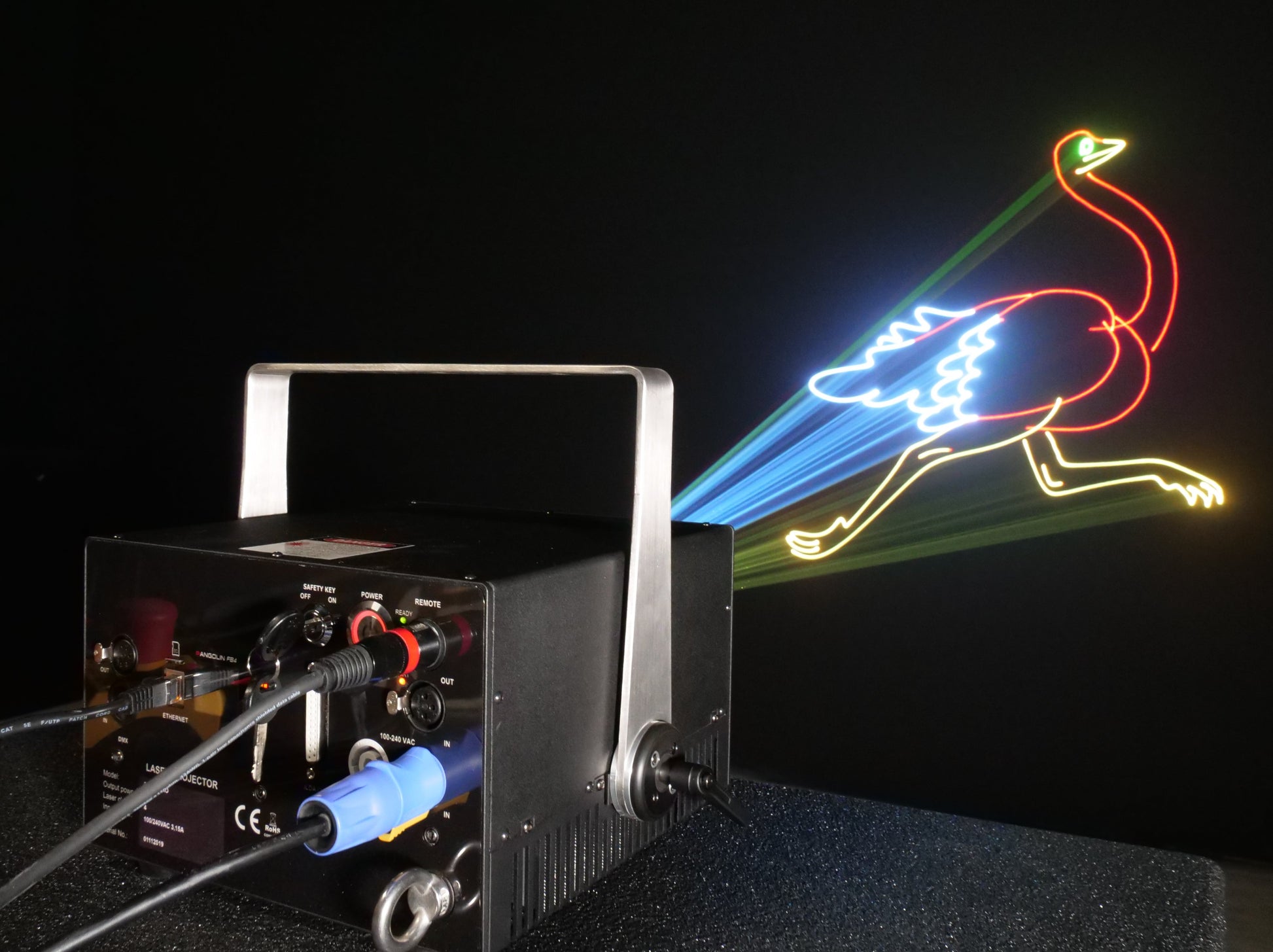 Proyector Láser Unity ELITE 3 ILDA - Proyector laser de Alto Impacto Visual scanner laser bajoconsumo