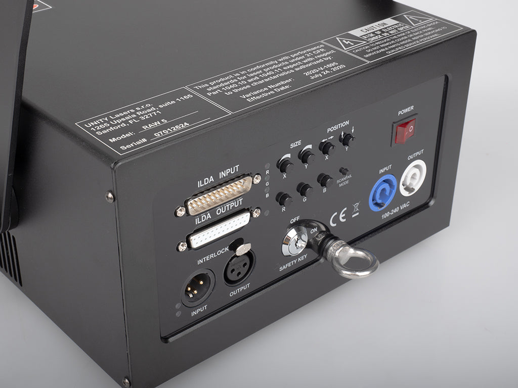 Proyector Láser Unity RAW 5 - Alto Impacto Visual scanner laser bajoconsumo