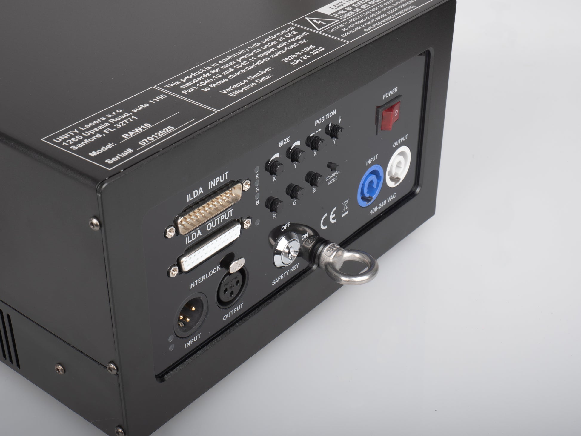 Unity RAW 10 - Proyector Láser RGB de Alto Rendimiento scanner laser bajoconsumo
