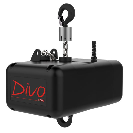 Divo Four D8+: Motor de 1000k con Cadena de 15m Eléctrico mas bolsa para Iluminación Motor de elevación para eventos bajoconsumo 4m/min