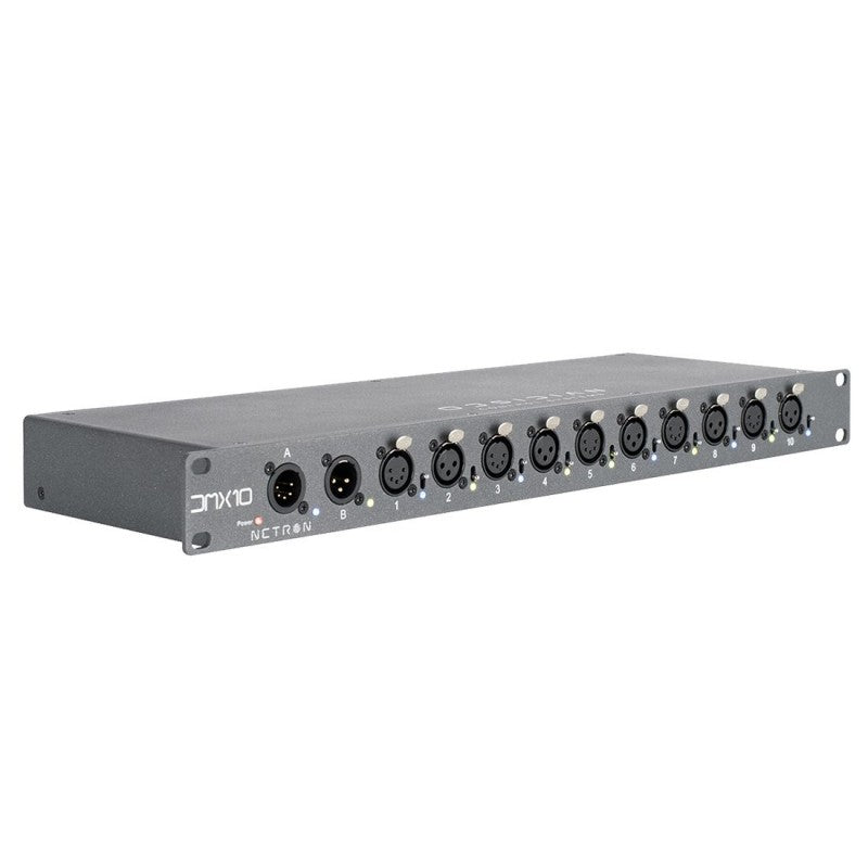 NETRON OBSIDIAN DMX 10-53 - Splitter DMX de Alta Calidad distribuidor de datos dmx bajoconsumo