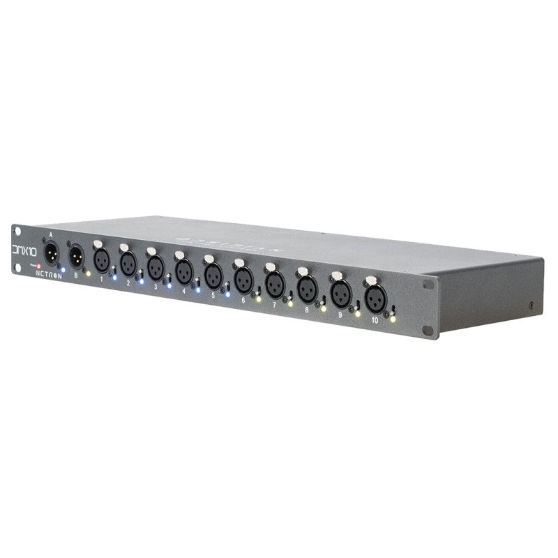 NETRON DMX10-3 - Splitter RDM DMX de 10 Puertos distribuidor de datos bajoconsumo