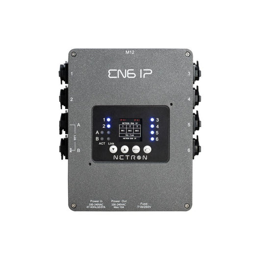 Nodo NETRON EN6 IP - Gateway RDM Ethernet a DMX distribuidor de datos bajoconsumo