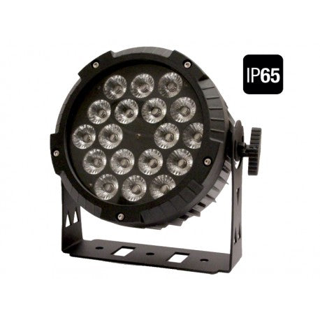 FOS PAR 18X10WPRO IP65: Foco LED Resistente y Versátil par led de bateria bajoconsumo