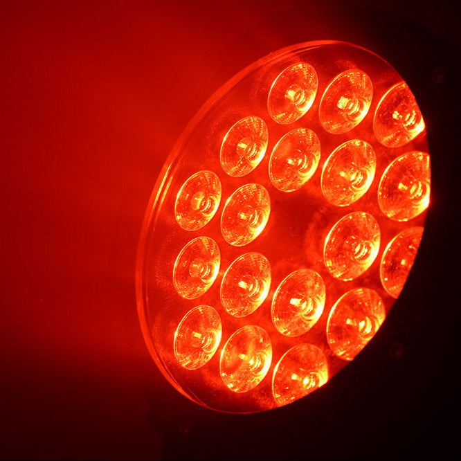FOS PAR 18X10WPRO IP65: Foco LED Resistente y Versátil par led de bateria bajoconsumo
