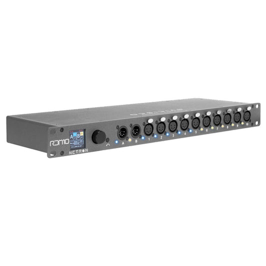 Nodo NETRON RDM10 - Splitter Híbrido DMX splitter dmx rdm bajoconsumo