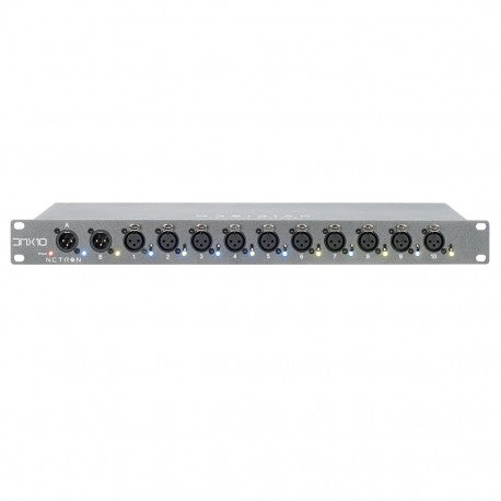 NETRON DMX10-3 - Splitter RDM DMX de 10 Puertos distribuidor de datos bajoconsumo