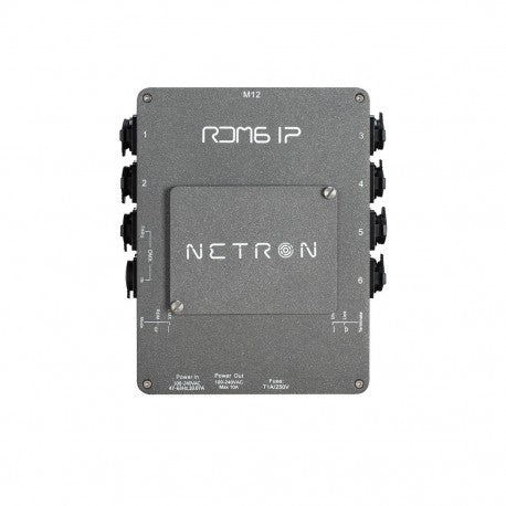 Splitter NETRON OBSIDIAN RDM6 IP Divisor DMX/RDM de Alta Calidad distribuidor de datos bajoconsumo   