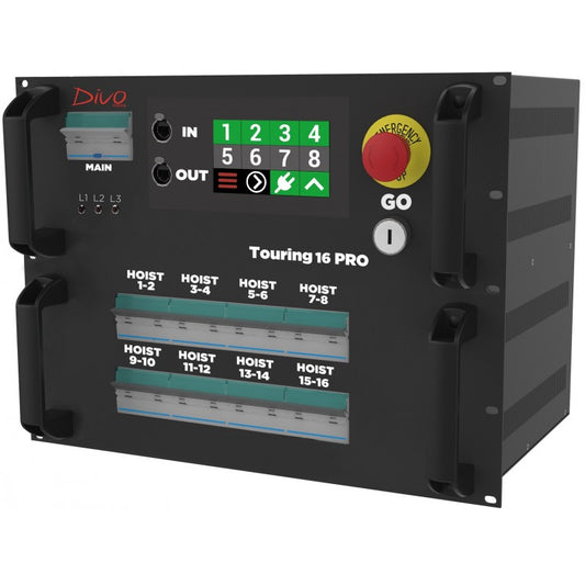 DIVO Touring Pro 16 CEE - Controlador de Motor de 16 Canales control de motores de estructuras bajoconsumo